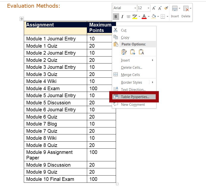 word for mac table repeat header doesn